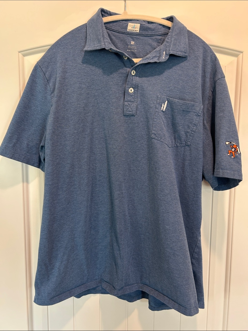 johnnie-O Men's XL Auburn Hangin’ Out Polo